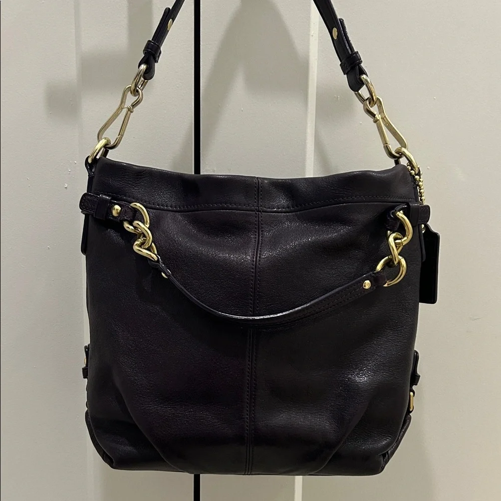Coach Brooke Hobo Shoulder Bag in Eggplant